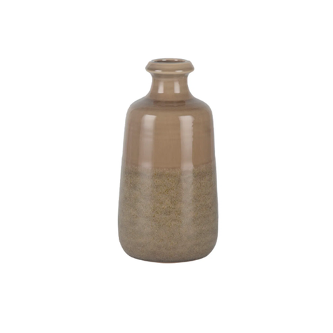 Vaso Em Cerâmica Bege Pequeno