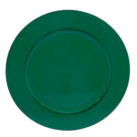 Sousplat Plástico Verde - 33cm